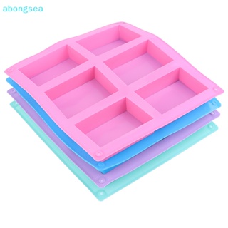 Abongsea แม่พิมพ์สบู่ ทรงสี่เหลี่ยมผืนผ้า 6 ช่อง สําหรับทําสบู่แฮนด์เมด DIY