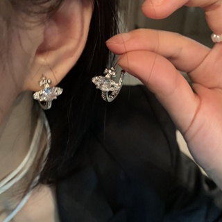 925 Silver Needle Planet earrings 2023 New fashionable online celebrity fashion earrings female design advanced sense earrings