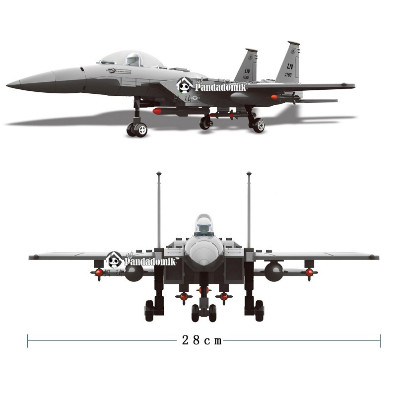 pandadomik-eagle-fighter-บล็อคตัวต่อเลโก้-เครื่องบินรบ-ขนาดใหญ่-1-48-ของเล่นสําหรับเด็กผู้ชาย-dpzl