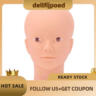 【dellfijpoed】หัวหุ่นซิลิโคน แบบนิ่ม พร้อมรูเมาท์ สําหรับฝึกแต่งหน้า