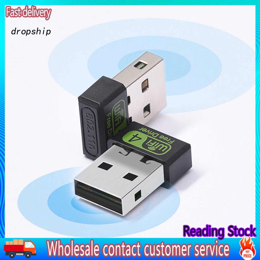 Dro_ RTL8188GU อะแดปเตอร์การ์ดเครือข่าย Wifi USB 20 150Mbps สําหรับ PC ...