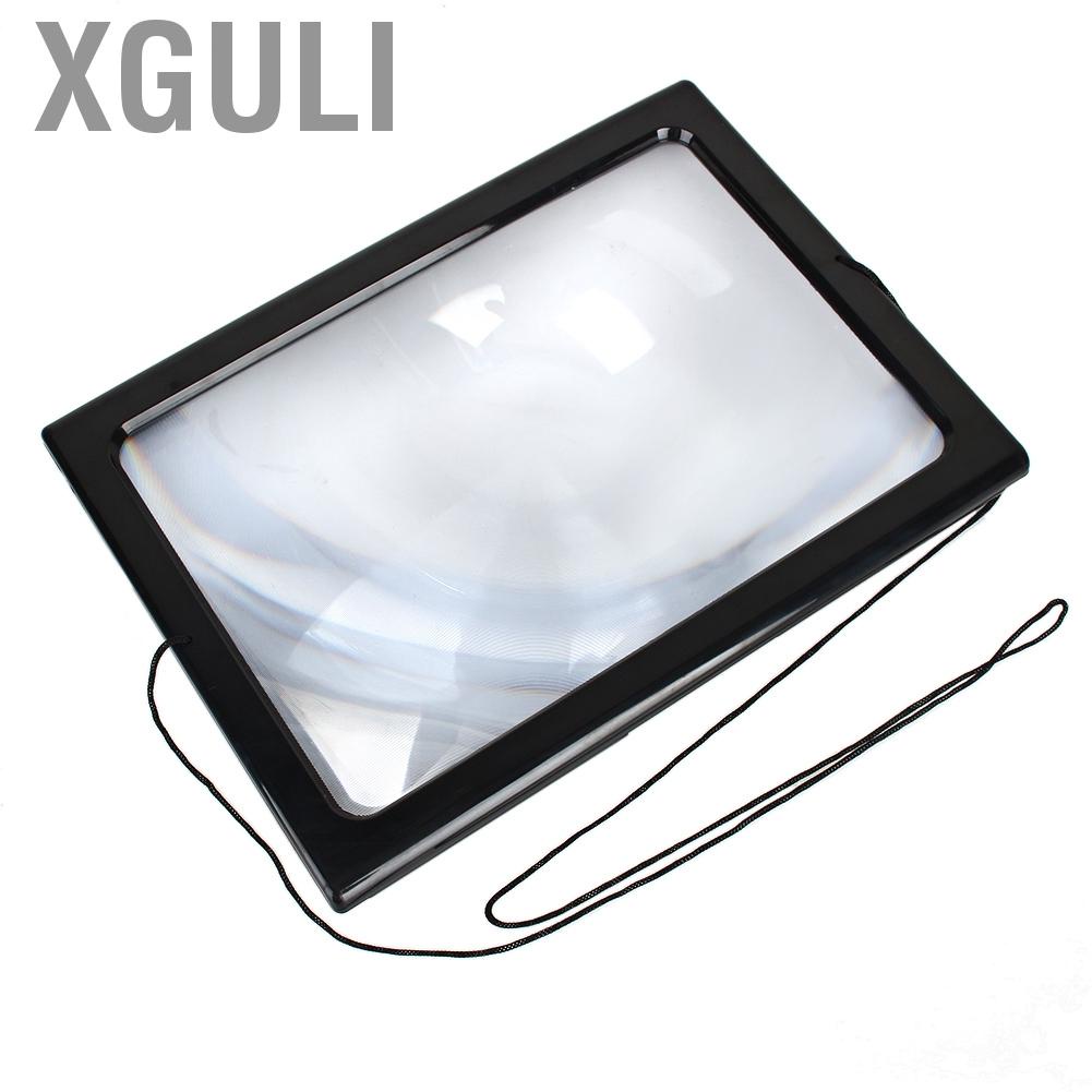 LED Magnifying Magnifier Glass with Light on Stand Clamp Arm Hands Free  Black 