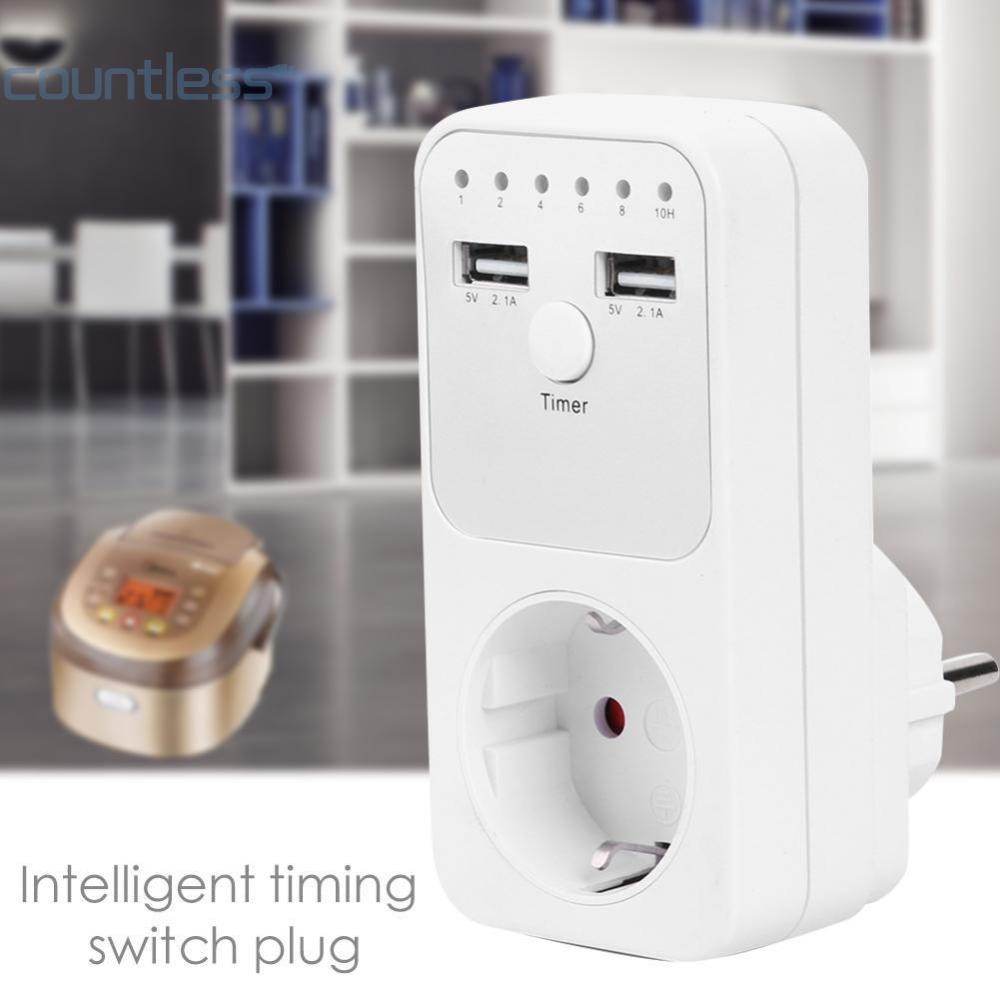 ซ็อกเก็ตอิเล็กทรอนิกส์ EU Plug Timer Control โปรแกรมจับเวลา Outlet ...