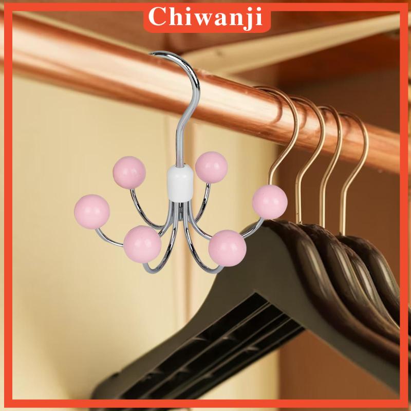 chiwanji-ตะขอแขวนผ้าพันคอ-หมุนได้-360-องศา-ประหยัดพื้นที่-พร้อมกรงเล็บ-6-ชิ้น-สําหรับรองเท้า-กระเป๋า-เนคไทน์-หมวก