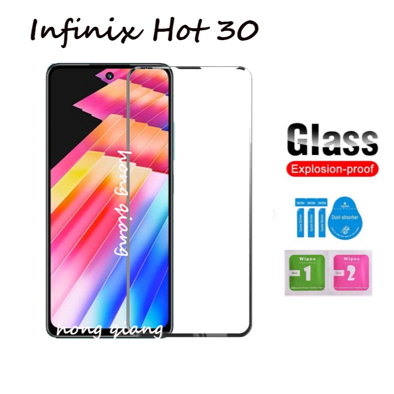 4in1-ฟิล์มกระจกนิรภัยกันรอยหน้าจอ-และฟิล์มคาร์บอนไฟเบอร์-สําหรับ-infinix-hot-30-5g-hot-30i-hot-30-play-hot-30-play-nfc-2-ชิ้น