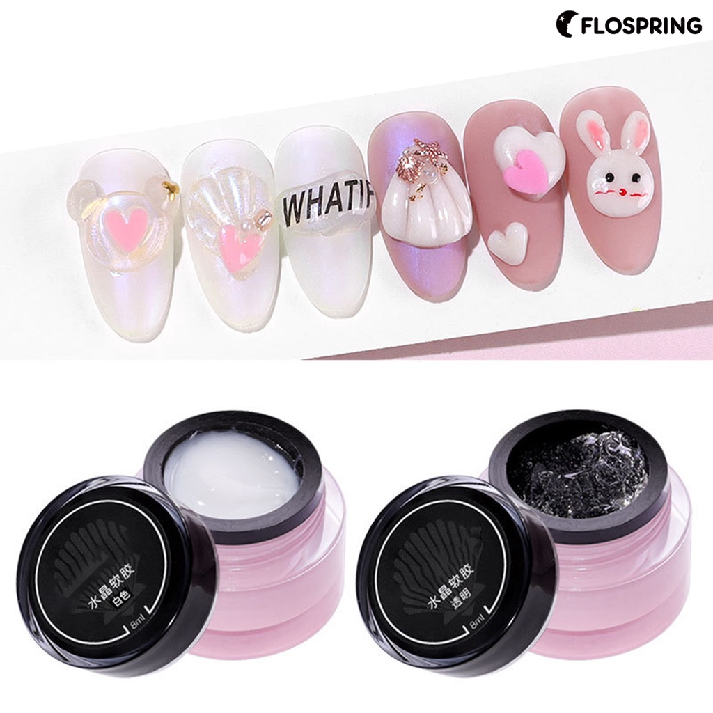 flospring-เจลยิปซั่ม-pvc-ทําความสะอาดง่าย-แห้งเร็ว-สีสันสดใส-สําหรับตกแต่งเล็บ