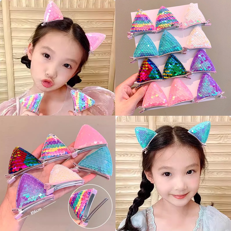 2-ชิ้น-เซต-กิ๊บติดผม-สําหรับเด็ก-แฟชั่นเกาหลี-ใหม่-น่ารัก-เด็ก-กระพริบ-กลิตเตอร์-เลื่อม-หูแมว-กิ๊บติดผม-กิ๊บเล็ก-เครื่องประดับผม