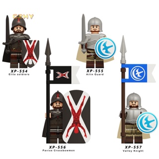 Ailin Guard Crossbowmen Pikemen Heavy Armor Game of Thrones บล็อคตัวต่อฟิกเกอร์ ขนาดเล็ก ของเล่นสําหรับเด็ก KT1073