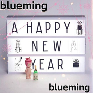 Blueming2 บอร์ดข้อความโคมไฟ ขนาด A4 สําหรับตกแต่งบ้าน งานแต่งงาน