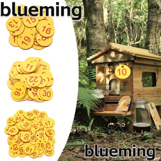 Blueming2 ป้ายแท็กตัวเลข Abs สําหรับเลี้ยงผึ้ง สามี 20 50 100 ชิ้น