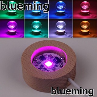 Blueming2 ฐานไฟ LED ฐานไม้เรซิ่น พร้อมรีโมตคอนโทรล