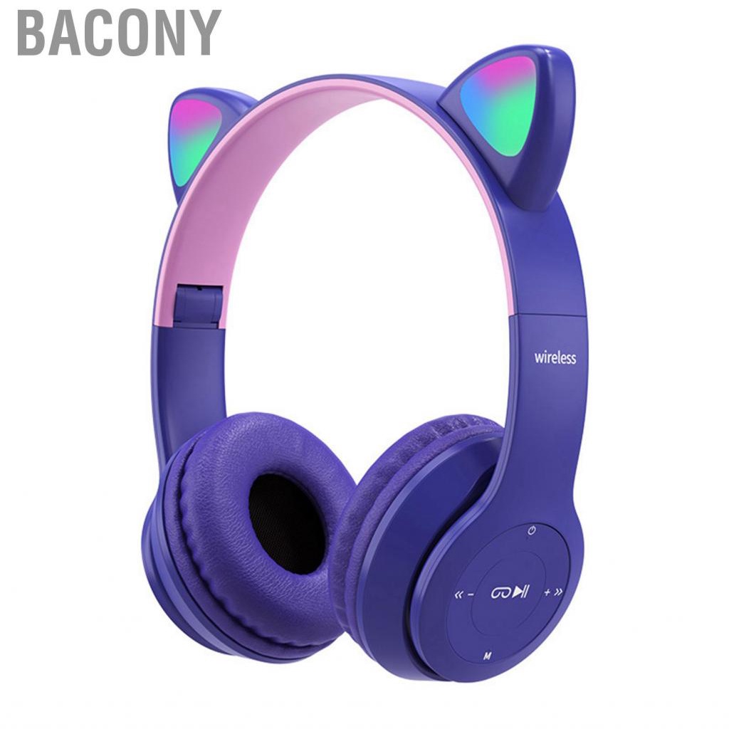 bacony-headset-cute-shape-hifi-quality-luminous-stereo-headphones-for-home-school-office