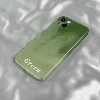 เคสโทรศัพท์มือถือ ลายฟิล์มควัน สีเขียว สําหรับ Apple Iphone 15 14 13pro 12 11xsmax xr 7 8p