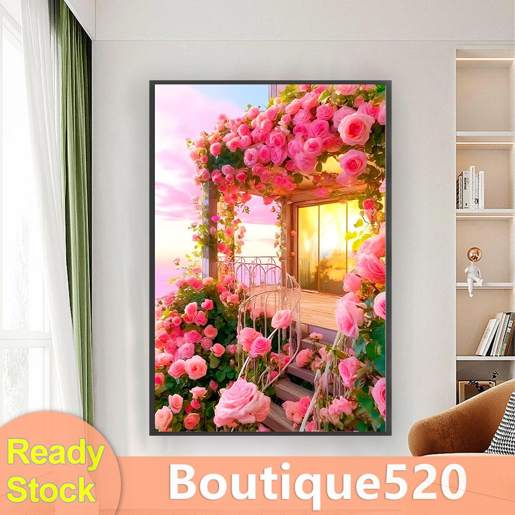 boutique520-th-ชุดปักครอสสติตช์-ผ้าฝ้าย-11ct-พิมพ์ลายดอกกุหลาบ-ขนาด-54x82-ซม