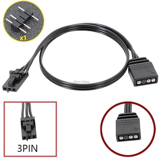 Ch*【พร้อมส่ง】สายเคเบิลอะแดปเตอร์ ARGB 5V3Pin สําหรับ Corsair 4Pin AuraandMSI