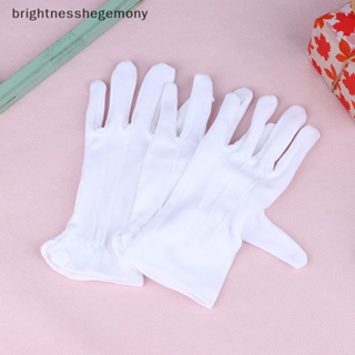Bgth ถุงมือผ้าฝ้าย สีขาว ตรวจสอบการทํางาน ผู้หญิง ผู้ชาย ถุงมือในครัวเรือน เครื่องประดับเหรียญ ถุงมือ น้ําหนักเบา แตกต่างกัน