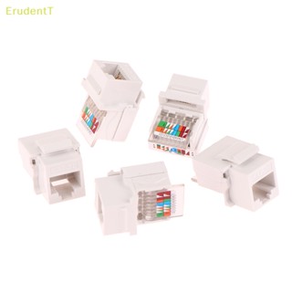 [ErudentT] อะแดปเตอร์แจ็คเชื่อมต่อสายเคเบิ้ล RJ45 5 ชิ้น [ใหม่]