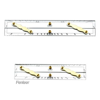 [Fenteer] ไม้บรรทัดนําทาง น้ําหนักเบา ความแม่นยําสูง สําหรับเรือ สํานักงาน