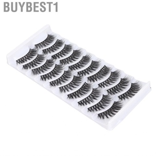 Buybest1 10 Pairs 6D Natural  Semi-Craft Thin Soft Dramatic DIY Fit Cut