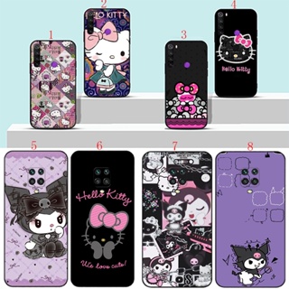 เคสโทรศัพท์มือถือนิ่ม พิมพ์ลาย Hello Kitty สีดํา สําหรับ Redmi 9 6A 7A 8A 9A 9C H17