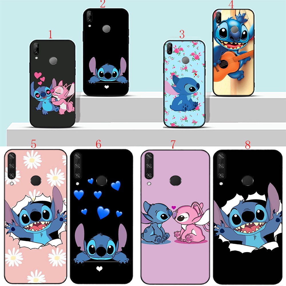 เคสโทรศัพท์มือถือแบบนิ่ม-ลายอะนิเมะ-stitch-1-สีดํา-สําหรับ-huawei-nova-4e-3i-5i-5t-p30-lite-p30-pro-h2