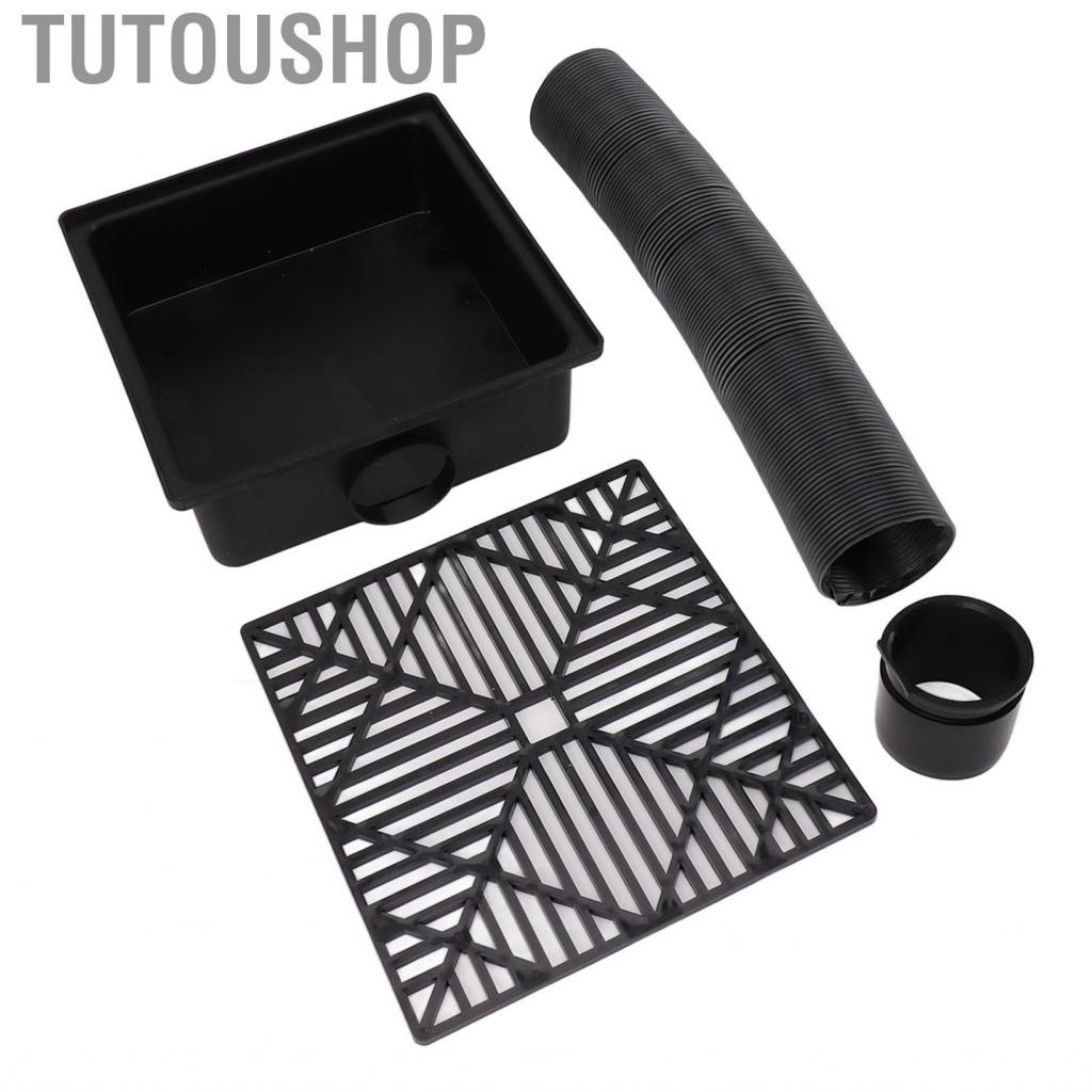 Black Gutter Downspout Extensions Catch Basin Low Profile NY
