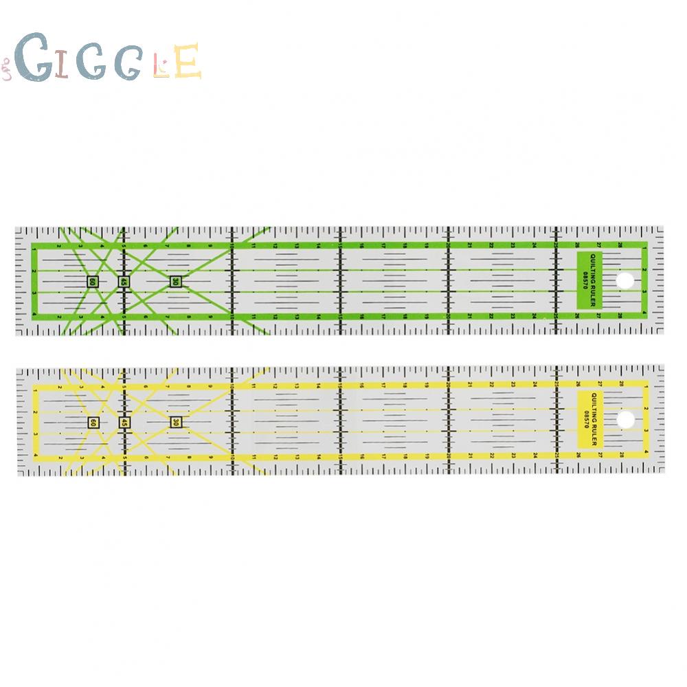 Sewing Ruler Acrylic Double Colored Grid Portable Sewing Simple ...