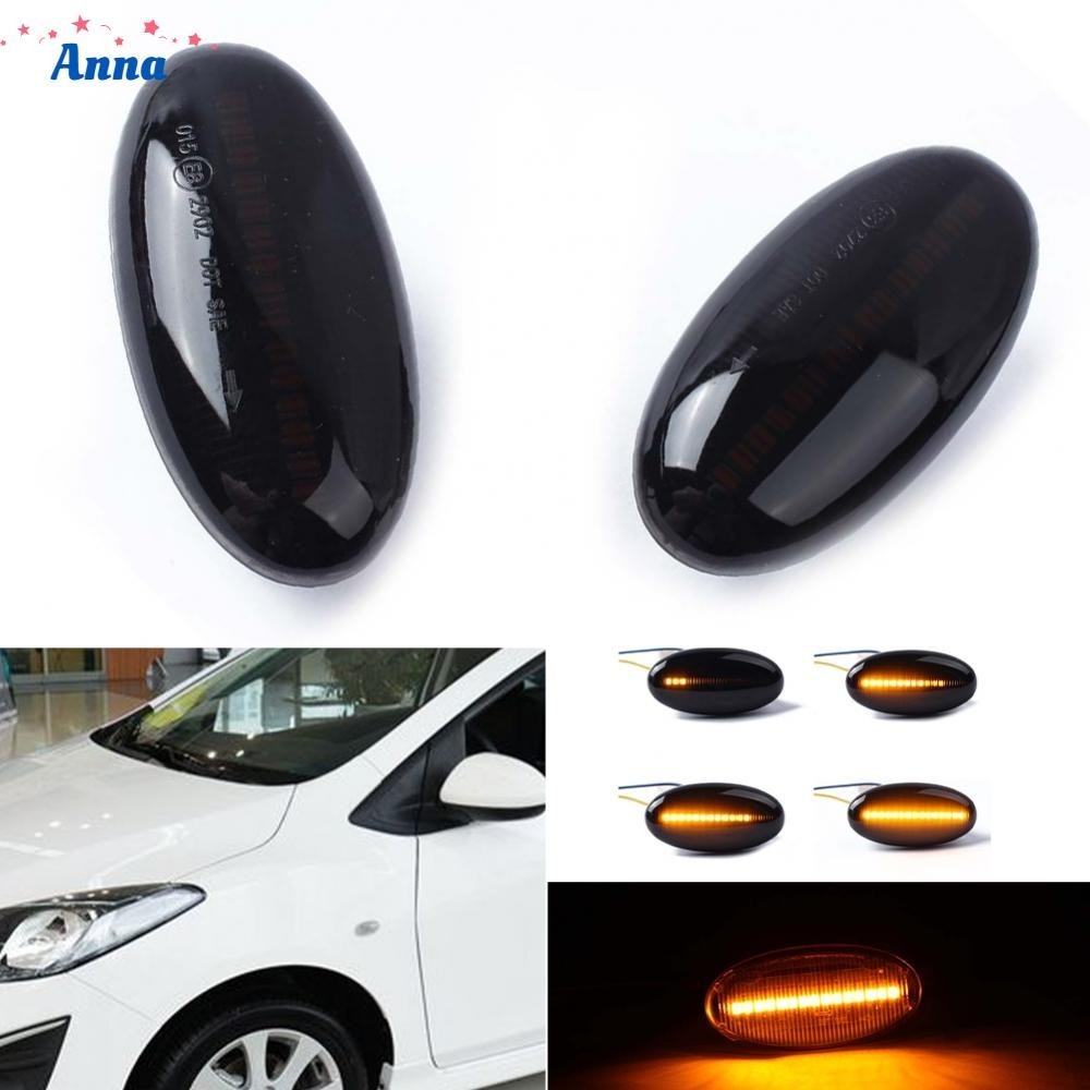 【Anna】Side Light Indicator Side Dynamic Turn Signal Light Yellow Light