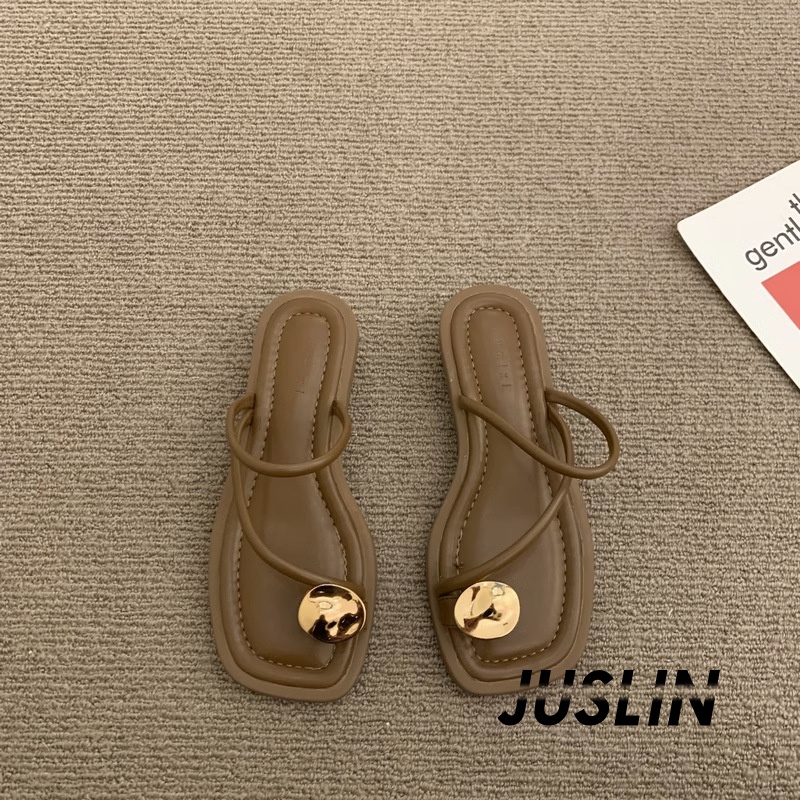 juslin-รองเท้าแตะผู้หญิง-ส้นแบน-ใส่สบาย-สไตล์เกาหลี-รองเท้าแฟชั่น-2023-ใหม่-ทันสมัย-korean-style-beautiful-ทันสมัย-b98g0zp-37z230910