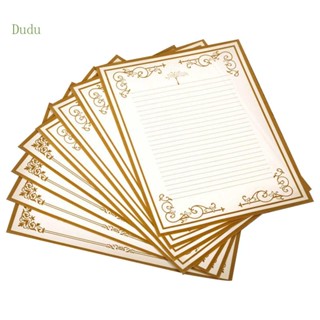 Dudu กระดาษเขียนตัวอักษร สไตล์วินเทจ 8 แผ่น สําหรับงานแต่งงาน