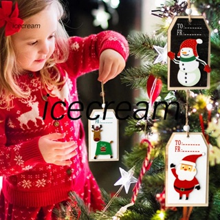 Icecream12.mx ตุ๊กตากวางซานต้าคลอส สโนว์แมน พร้อมเชือกเส้นเล็ก สําหรับตกแต่งห้อง เทศกาลคริสต์มาส 3 ชิ้น