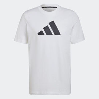 adidas ไลฟ์สไตล์ เสื้อยืด Future Icons Logo ผู้ชาย สีขาว HC3476