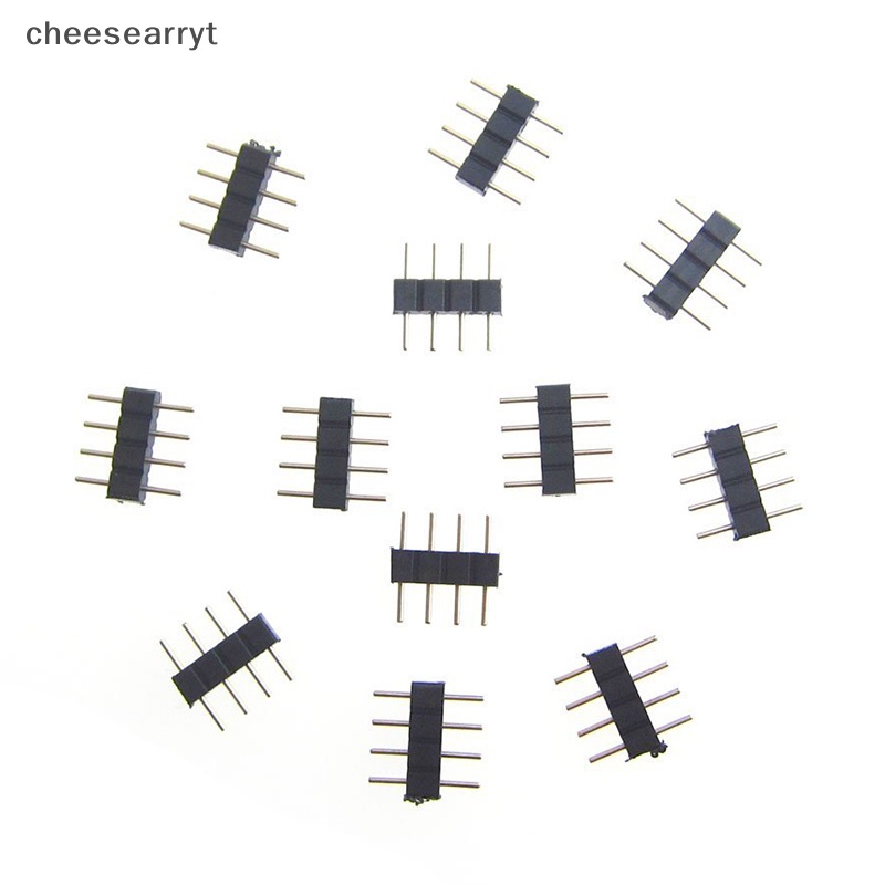 chee-อะแดปเตอร์ปลั๊กเชื่อมต่อ-ตัวผู้-4-pin-สําหรับแถบไฟ-led-rgb-3528-5050-smd-en-10-ชิ้น