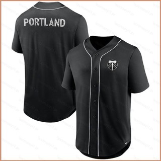 เสื้อคาร์ดิแกนเบสบอล พลัสไซซ์ 23 MLS Portland Timbers