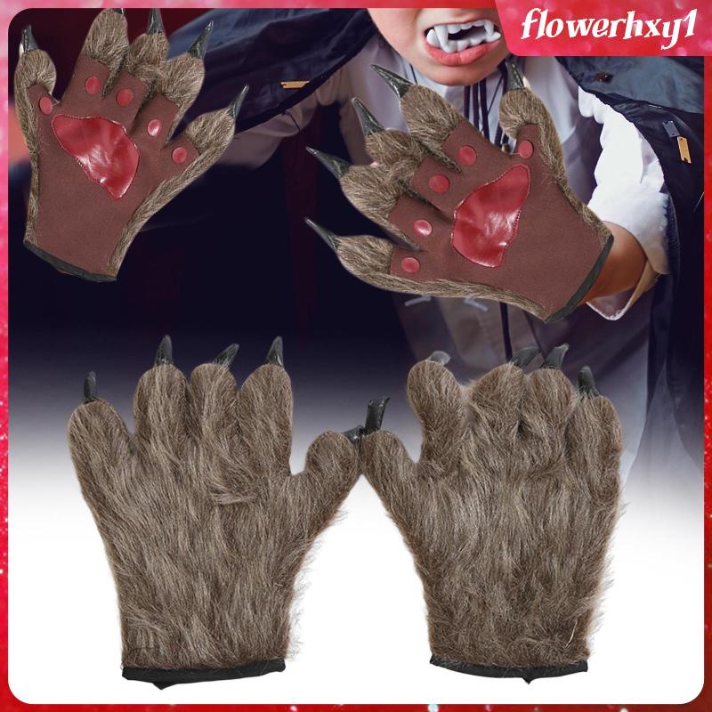 flowerhxy1-ถุงมือคอสเพลย์-รูปกรงเล็บสัตว์หมาป่า-อุปกรณ์เสริม-สําหรับแต่งคอสเพลย์