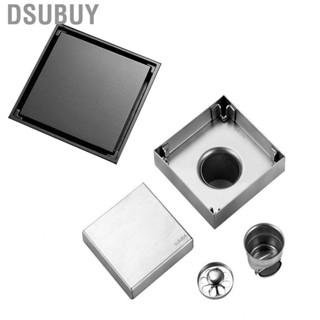 Dsubuy Deodorant Floor Drain  Compact Size Corrosion Resistant Stainless Steel Square Easy To Install for Bathroom