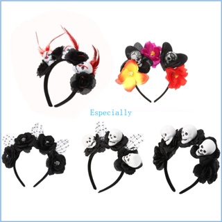 Halloween Skull Head Headband Headband Hair Hoop Headband Flower Decorative