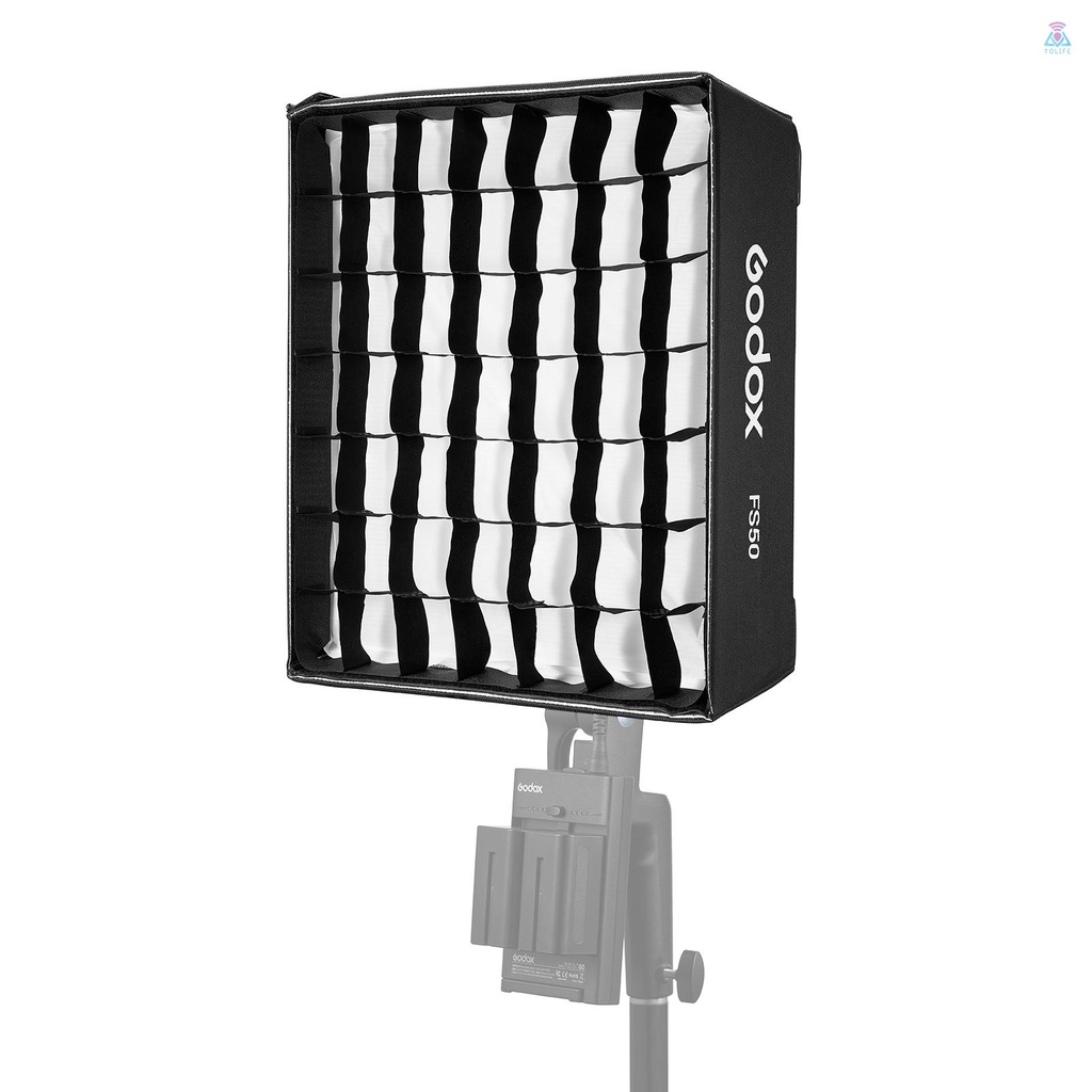 Godox FS50 Rectangular Softbox Light Diffuser with Grid & Soft Cloth