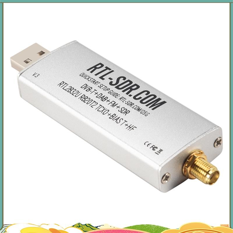RTL-SDR V3 Con TCXO 1PPM - Ricevitore Software Defined Radio, 500kHz-1.7GHz, Per ADS-B, Meteorologia, Radioamatori