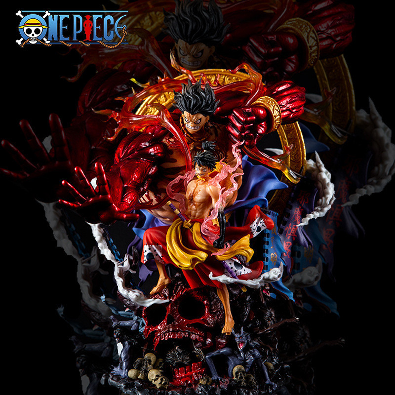 One Piece GK Burning Wind and Kingdom Fudo Ming Wang Lufei รูปปั้น ...