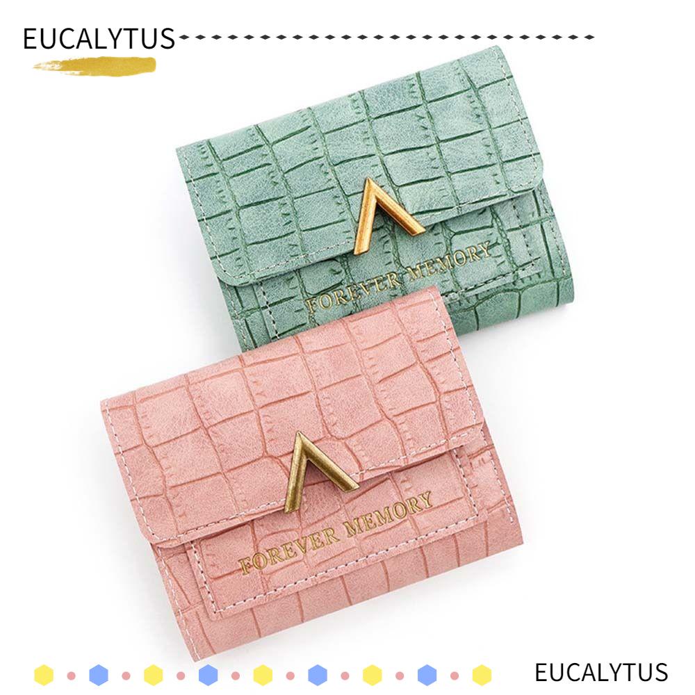 eutus-กระเป๋าสตางค์หนัง-ใบสั้น-จุของได้เยอะ-ใส่เหรียญได้หลายช่อง-ใส่บัตรได้-แฟชั่นสําหรับสตรี