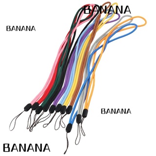 Banana1 พวงกุญแจ สายคล้อง สีชมพู สีม่วง สีแดง สีเขียวเข้ม สําหรับสํานักงาน 10 ชิ้น