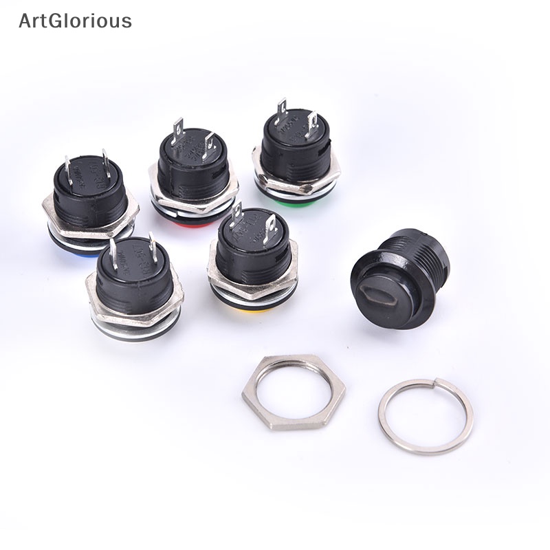 art-ปุ่มกดสวิตช์เปิด-ปิด-โลหะ-กันน้ํา-12v-24v-led-16-มม-สําหรับรถยนต์