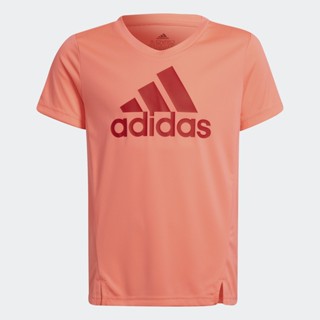 adidas ไลฟ์สไตล์ เสื้อยืด adidas Designed To Move เด็ก สีแดง HE2007