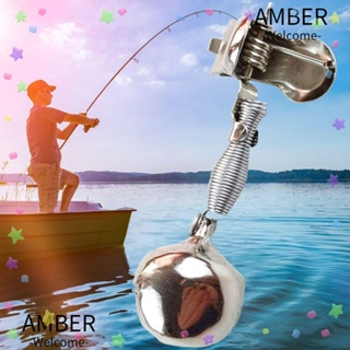 Amber กระดิ่งเตือนปลา สเตนเลส โลหะ กันสนิม ทนทาน สําหรับตกปลา 10 ชิ้น
