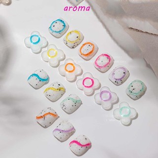 Aroma เจลทาเล็บ แบบโปร่งแสง สีแคนดี้ สไตล์เกาหลี 6 สี