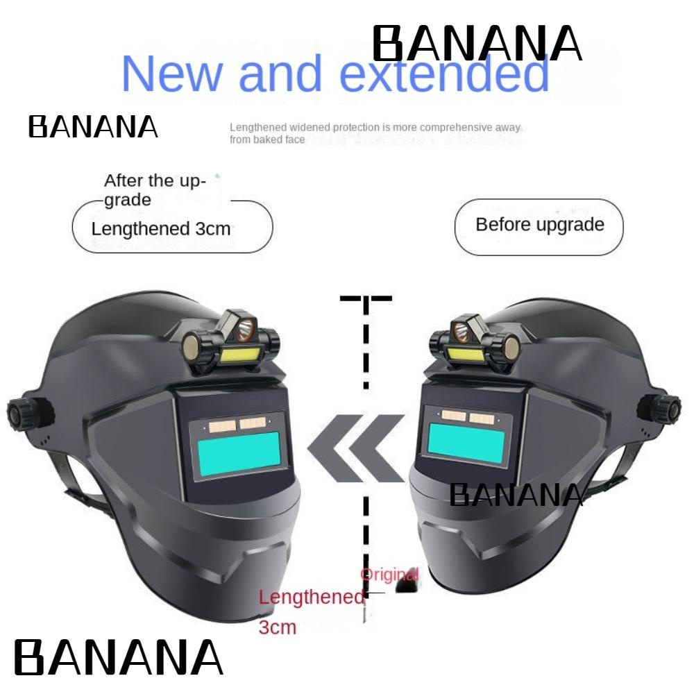 banana1-หน้ากากเชื่อมไฟฟ้า-ปรับแสงได้-สําหรับเชื่อมหมวกกันน็อค