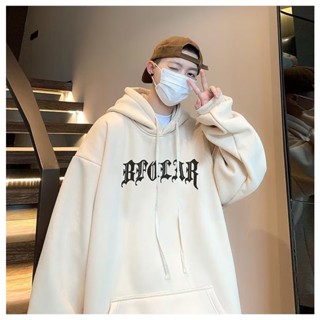 เสื้อแจ็กเก็ตกันหนาวลําลอง มีฮู้ด ทรงหลวม พิมพ์ลายตัวอักษร สไตล์โกธิค แฟชั่นฤดูใบไม้ผลิ และฤดูใบไม้ร่วง สําหรับผู้ชาย ไซซ์ M-5XL