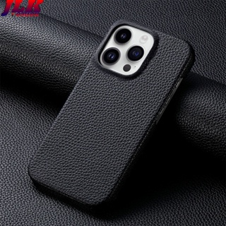 [JLK] Luxury Litchi Grain Leather Case for iPhone 13 12 Pro Max iphone12 promax Slim Phone Back Cover