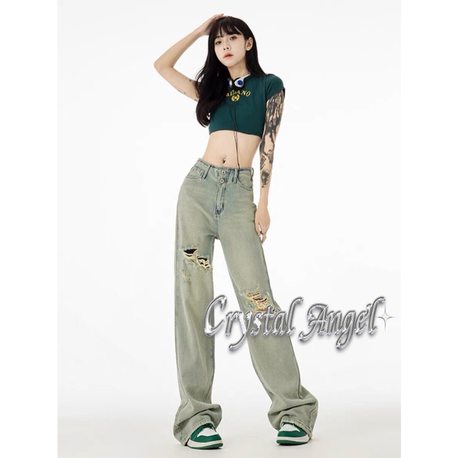 crystal-กางเกงขายาว-กางเกงยีสน์ผู้หญิง-ทรงหลวม-ๆ-ตรง-retro-hip-hop-pants-2023-new-style-wnk23906fe-37z230911